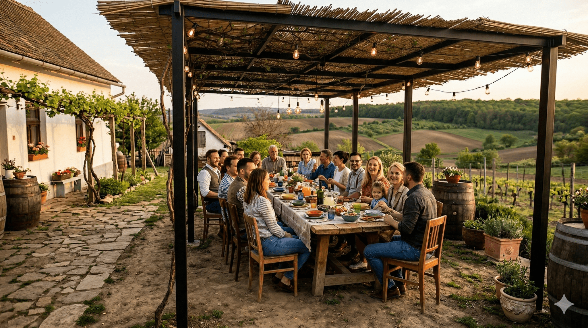 Garaj,Pergola,Pavilion de gradina,Acoperis Masina, Metal,Modular, 3 x 5 m - BUZ.RO