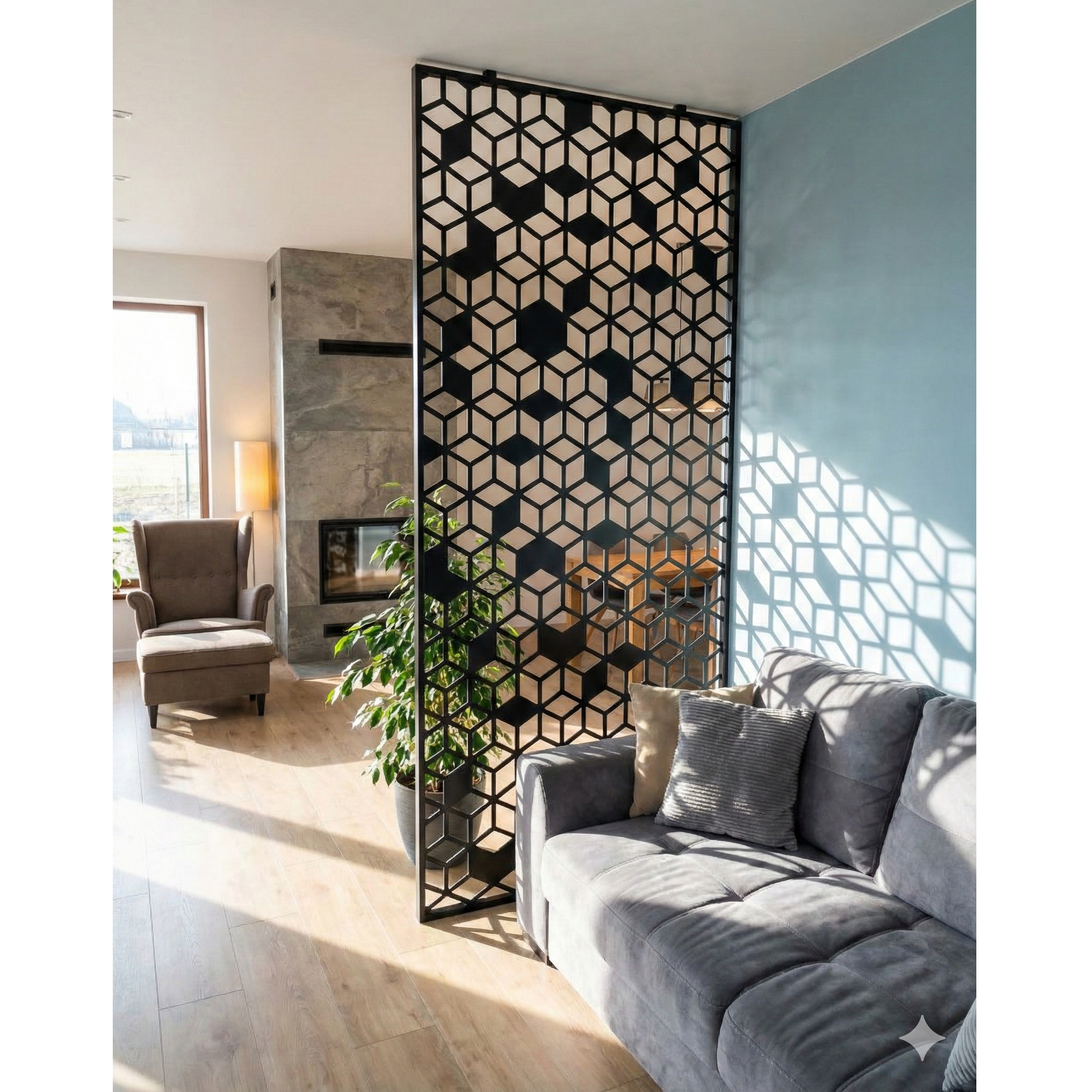 Panou Metalic Interior | Exterior Debitat Laser | Personalizabil 1x2m  | Maxima