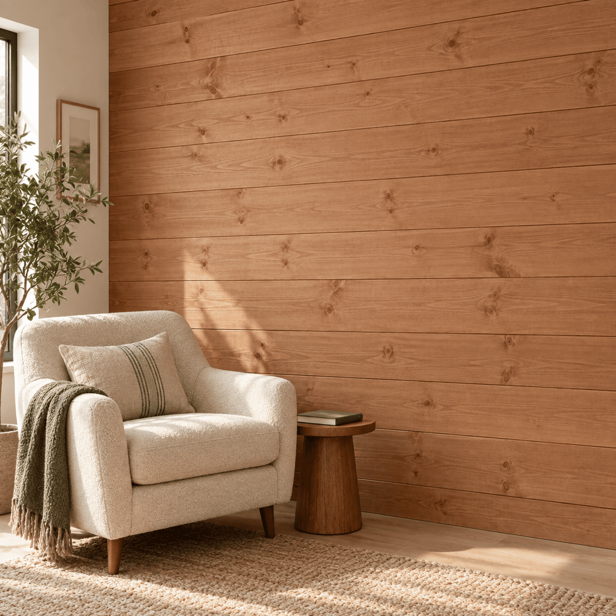 Lambriu din rasinoase cu imbinare lamba-uluc, 136 × 19 mm, pentru interior si exterior