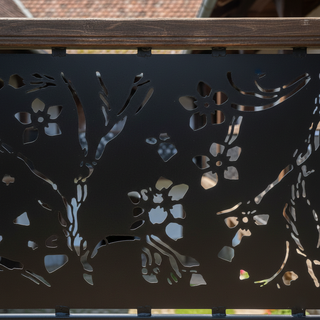 Balustrada terasa |metal| lemn|  balcon scari | moderna interior | exterior Axa